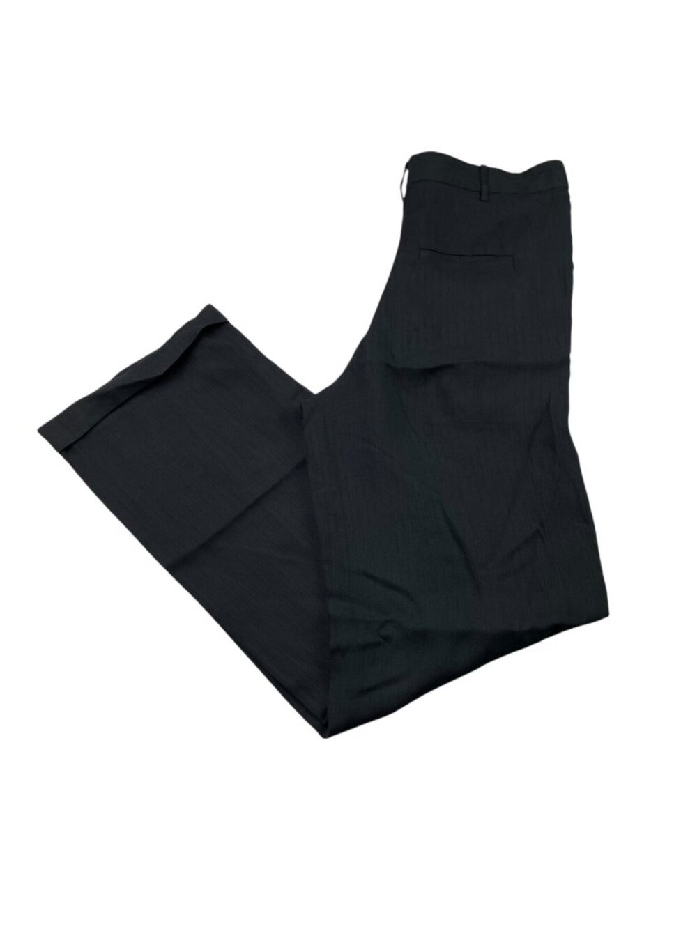 Societe Anonyme Women's Wool Blend Dress Pants Black Stripe • Italy • Size 50